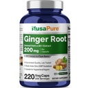 NusaPure Ginger Root Capsules 20: 1 Extract, 200 mg Ekwiwalent 4,000mg per Veggie Caps 124; 220 Hrabia 124; Non-GMO