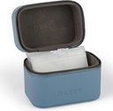 Dosey Travel Pill Case & Easy- Slide Pill Pouches - Vegan Skórzana Codzienne Pill Organizator z 7 kieszenie szczelne Pill dla Medicine Storage & Protection - Stylowy Pill Sorter & Medication Organizer - BLUE