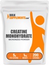 BulkSupplements.com Kreatywny proszek jednowodny - Mikronizowany proszek krewowy, niełuskany - Pure & Gluten Free, 5g (5000mg) na Służenie, 1kg (2,2 kg) (Opakowanie 1)