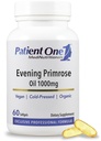 Pacjent One Evening Primrose Oil 1000mg Agregat 124; Suplement do wsparcia zdrowej skóry i wspólnego komfortu * Agregat 124; Solvent- Free, Cold- Pressed Oil Agregat 124; 60 Softgels