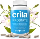 CRILA Prostate Supplements for Men - 60 Ct. I Naturalna formuła dla mniej wycieczek łazienkowych * & Ulepszony sen *, Opatentowane wsparcie prostaty z NO Saw Palmetto Extract & NO skutki uboczne *