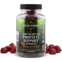 BUCKLEBURY 9- in-1 Natural Saw Palmetto Gummies z Malina & Pomegranat Flavor - Plant- Based Prostate Supplements for Mens Bladder Health, Wzrost włosów i wsparcie moczu - 60 Gummies