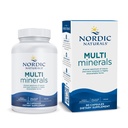 Nordic Naturals Multi Minerals, Unflavored - 90 Kapsułek - 11 Minerały zasadnicze - Optimal Health & Wellness - Certified Vegan - Non-GMO - 30 Służenie