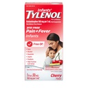 Płynna zawiesina dla niemowląt Tylenol z acetaminofenem, reduktorem gorączki dla niemowląt i lekiem przeciwbólowym na niewielkie ache & pains, ból gardła, ból głowy i ból naparstnicy, nieżyjąca wiśnia, 1 fl. oz