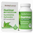 Herbsforever Gurmar Kapsułki 124; Gimnema Sylvestre Herbal Supplement Description 124; 7: 1 Koncentrated Extract Description 124; Wsparcie zdrowego stylu życia 124; 60 Kapsułki Veg 124; Non-GMO & Vegan