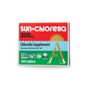 Sun Chlorella 200 mg Green Algae Superfood Supplement - Ściana komórkowa pulwertyzowana - Chlorofil, CGF, Aktywny B12, Żelazko, Białko - Non-GMO - 300 Tabletki