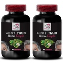 Rewitalizator włosów - RAY HAIR REVERSE - Wzmacnianie kolorów, Promieniste włosy, odcień włosów rewitalizacja, przekształcenie włosów, błyszczące włosy, młodzieńczy wygląd, bogaty kolor włosów, połysk włosów, świeże włosy kolor 2Bot 120Caps