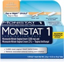 MONISTAT 1- Dawki Leczenie zakażenia drożdży, 1 Ovule Wstaw & zewnętrzny krem z igieł