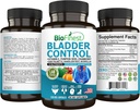 BioFinest Bledder Control Supplement for Men & Women - 120 Veg. Kapsułki - Saw Palmetto, Żurawina, Nasiona dyni, Witamina E, Boswelia, Dandelion Root - Traktor moczowy Bladder Health - Made in USA