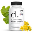 Nootropics Brain Supplement Supplement - 30 kapsułek - Focus & Memory Supplement for Brain with Bacopa Monnieri, Huperzia Serrata, St. John 's Wort & Ginkgo Biloba - Neuro Support