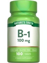 Nature 's Truth Witamina B1 100mg (Tiamina) 124; 100 Hrabia 124; Wegan, Non-GMO & Gluten