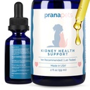 PranaAnimals Kidney Supplement Health Supplement dla kotów 124; Naturalnie wspiera zdrowe funkcje nerek w Koty 124; Formuła ziołowa pomaga zapalenie i objawy problemów z nerkami