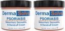 Extra Siła Łuszczyca Śmietana (2 Pack) - Łysienie Łysienie Łysienie - Zaawansowane Relief nawilżający Swędzacza Flakey Inflamed Skóra i zapobiec przyszłych zapaleń - 4.0 oz ea.