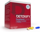 Detoxify - Instant Clean - 4 Kapsułki - Profesjonalnie przygotowywane Herbal Detox Kapsułki - Wzmocnione Metaboost, Wyciąg Thistle mleka, Uva Ursi & Ginseng Extract - Plus Sticker