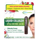 Applied Nutrition Liquid Collagen + Hyaluronic Acid - 10 Liquid Tubes - Skin & Nail Restoration - Mixed Berry Flavor - 10 Servings
