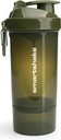 Smartshake O2GO One plastikowe butelki shaker białko 800 ml 124; 27 oz - Leakproof Screw- Lid - BPA Free - Unisex - Army Green