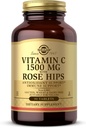 Solgar Witamina C 1500 mg z Rose HIPS, 90 Tabletki - Przeciwutleniacz & Wsparcie immunologiczne - Ogólny Zdrowie - Wspiera Zdrową Skórę i Łączniki - Non-GMO, Wegan, Gluten Free, Mleko wolne, Kosher - 90 Sługi