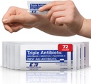 Potrójna maść antybiotyczna .9gr - krem pierwszej pomocy do cięcia, Scrapes, Burns - Neomycyna, Bacitracin, Polymyxin B - 72 Count