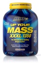 Maksimum ludzkiej wydajności MHP UYM XXXL 1350 Mass Building Weight Gainer, Muscle Mass Gains, w / 50g Protein, High Calorie, 11g BCAA, Leucyna, Mleko czekolada, 8 Służenie