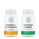 Kompleks adaptogenu i witamina D3 + K2 Chewables Bundle
