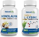 Natural Cure Labs Bundle: Premium Monolaurin 600mg + Clean L- Lysine 600mg