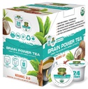 SOLLO Brain Power Organic Green Tea Pody z MCT, Acai & Esential odżywiania, Nootropic Brain Booster - Poprawia pamięć i ostrość kompatybilny z 2,0 K- Cup Keurig Brewers, 24 Ct