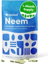 Pure Herbal Neem Leaf kapsułki - 180 Hrabia 330 mg - Brak dodatków - Wegan