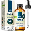 WoldoHealth DMSO 99,9% stopień farmaceutyczny - FT- IR Zweryfikowany siarczek dimetylu, rozpuszczalnik o niskim zapachu w szklanej butelce z kroplomierzem precyzyjnym (3.38 oz)