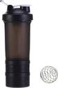 Butelka z shakerem proteinowym z zestawami pamięci 124; Wstępne ćwiczenia, białko, suplementy 124; 16.9 oz (500 ml) [Czarny]