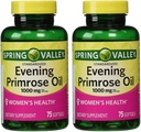 Spring Valley - Wieczór Primrose Oil 1000 mg, Twin Pack 150 Total Softgels
