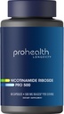 ProHealth Nicotinamid Riboside Pro 500. Opatentowany NR Niagen 500mg Plus 250mg TMG. NAD + Suplement zwiększa NAD +. NR Suplement Proven w 300 Badania. 30 Służenie