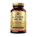 Solgar L- Lysine 500 mg - 100 Kapsułki warzyw - Wsparcie skóry i tkanki - Non-GMO, Wegan, Kosher, Gluten Free - 100 Słupki