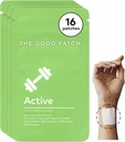 Dobra łata aktywna, wsparcie energetyczne, naturalna łata z kofeiną, Beta Alanine, Rhodiola, roślinne Weareable Wellness, Trwałe Release (16 Wszystkich łat)