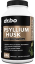 Psyllium Husk Kapsułka Suplement Fiber - Naturalny proszek Kapsułki dla Zaparcia Relief dla dorosłych - Nutritional Solveral Fiber Pills & Codzienna Regularność Wsparcie - Luzem luzem Luski Suplementy do trawienia