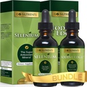 Go Nutricents Selenium 200 mcg Supplement Equipment 124; Go Nutricents Nascent Iodine Supplement Equipment 124; High Potency Liquid Drops - Non-GMO, Gluten- Free