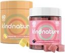 kinnature Witamina B2 Riboflavin 400mg & Gumiaki potasu dla dorosłych i dzieci - Suplement potasu 500mg & Riboflavin 400mg Gumiaki do żucia