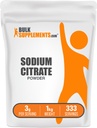 BulkSupplements.com Sodu cytrynian proszek - Sodu cytrynian żywności klasy, Emulsyfikator, Flavor Enhancer - Bez glutenu, 3g na serwowanie, 1kg (2,2 kg) (Opakowanie po 1)