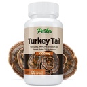Parker Naturals Turkey Tail Mushroom Capsules - Organic Mushroom Supplement for Immune System Health Support - 1000 mg Premium Mushroom Supplements - 120 Capsules