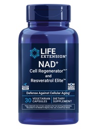 Life Extension NAD + Cell Regenerator ™ and Resveratrol Elite ™ *, nikotynamid ribozyd, Trans- resveratrol, quercetin, Fisetin, Heart Health, Healthy Aging, Vegetarian, Non-GMO, Gluten Free, 30 kapsułki