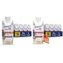 Upewnij się, że Max Protein Nutrition Shake z 30g białka, 1 g cukru, wysokiej zawartości białka Shake, brzoskwinia kremowa i sernik wiśniowy Pack Variety, 11 fl oz, Opakowanie po 12