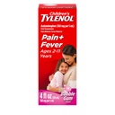 Leki na zawiesinę doustną dla dzieci Tylenol, Liquid medicine Pain Reliever & Fever Reducer for Cold + Flu Symptom, Aspirin -, Ibuprofen - & Alcohol- Free, Bubble Gum, 4 fl. oz
