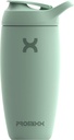 Promixx Butelka z shakerem na garnitur Izolowana ze stali nierdzewnej Butelka na wodę i shaker Cup, 18oz, Seagrass Green