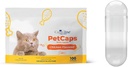 Capsuline PetCaps Rozmiar 3 Puste kapsułki żelatynowe dla kotów wszystkich stadiów życiowych, Kurczak smakowane - 100 Hrabia 124; Ukryte medycyna Smak & Scent Style 124; Gluten Free, Kosher, Non-GMO Certified Amend124; Czysty pióro bydła