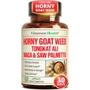 HornyGoatWeed for Men (1000mg per Serving) - Mężczyzna Enhancing Supplement w / Maca Root, Tongkat Ali, Saw Palmetto, Panax Ginseng, Tribulus Terrestris & L- Arginine for Energy, Drive & Siła