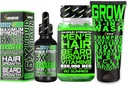Beard Growing Kit w / Grow 11- in-1 Szampon wzrostu włosów dla mężczyzn i substancji odżywczych w / Biotin + Beard Growth Vitamin & Hair Growth Vitamin dla mężczyzn + 6X Płynna Biotin z Collagen - osadzony w Ameryce