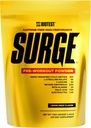 Surge Pre- Workout Powderl - 25 g Wysoce rozgałęziona cykliczna dekstryna, 6,5 g cytruliny jabłczan, 5 g L- leucyna, 2,5 g Betaine bezwodny, 2 g beta- alaniny, 1,4 g mieszanka elektrolitów - 1,1 kg