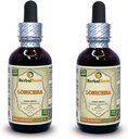 Lonicera (Lonicera Japonica) Tincture, Dried Flowers Liquid Extract (Nazwa firmowa: HerbalTerra, Proudly made in USA) 2x2 fl.oz (2x60 ml)