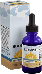Nascent Jod Organic Daily Health Supplement High Potency 2% Koncentrated Liquid Jod Drops Wspomaga energię i metabolizm (1oz / 30ml)