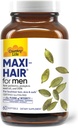 Maxi- Hair dla mężczyzn - 2000mcg Biotin, Saw Palmetto, Olej z nasion dyni, DIM, Potas, Magnez, Wapnia i Cynk Mieszanka - Wspiera zdrowsze włosy, Skalp, Skóra i paznokcie, 60 Kapsułki wegańskie