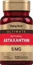 Piping Rock Astaxanthin Supplement 5mg Astaxanthine 124; 120 Softgel kapsułki Astaxanthin 124; z Haemococcus Pluvialis Algae Extract 124; Non- GMO, Gluten Free